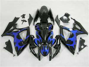 Motorcycle Fairings Kit - 2006-2007 Suzuki GSXR 600 750 Tribal Blue Fairings | NS60607-38