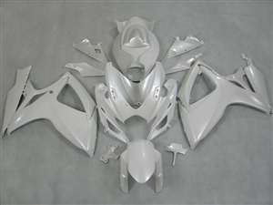 Motorcycle Fairings Kit - 2006-2007 Suzuki GSXR 600 750 Pearl White Fairings | NS60607-44