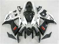 Motorcycle Fairings Kit - 2006-2007 Suzuki GSXR 600 750 White/Black Fairings | NS60607-45