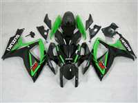 Motorcycle Fairings Kit - Green/Black 2006-2007 Suzuki GSXR 600 750 Motorcycle Fairings | NS60607-53