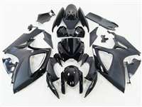 Motorcycle Fairings Kit - 2006-2007 Suzuki GSXR 600 750 Satin/Gloss Black Fairings | NS60607-64