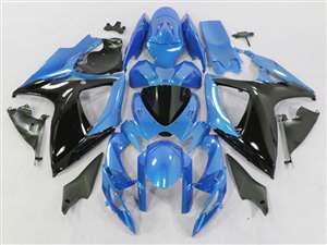 Motorcycle Fairings Kit - 2006-2007 Suzuki GSXR 600 750 Metallic Blue Fairings | NS60607-67