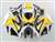 Motorcycle Fairings Kit - 2008-2010 Suzuki GSXR 600 750 Yellow/White Fairing | NS60810-1