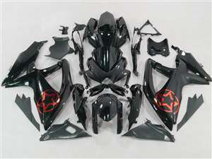 Motorcycle Fairings Kit - 2008-2010 Suzuki GSXR 600 750 Red Star Fairing | NS60810-13