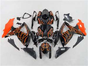 Motorcycle Fairings Kit - 2008-2010 Suzuki GSXR 600 750 Bright Orange Fairing | NS60810-16