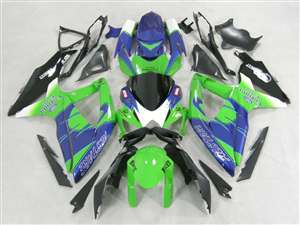 Motorcycle Fairings Kit - 2008-2010 Suzuki GSXR 600 750 Green Alstare Fairing | NS60810-18