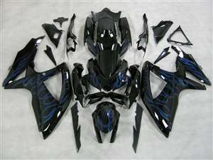 Motorcycle Fairings Kit - 2008-2010 Suzuki GSXR 600 750 Deep Blue Fire Fairing | NS60810-23