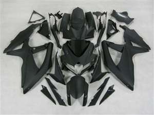 Motorcycle Fairings Kit - Matte Black 2008-2010 Suzuki GSXR 600 750 Motorcycle Fairing  | NS60810-31