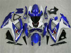 Motorcycle Fairings Kit - Blue/White 2008-2010 Suzuki GSXR 600 750 Motorcycle Fairing | NS60810-37