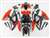 Motorcycle Fairings Kit - 2008-2010 Suzuki GSXR 600 750 Black/Red Fairing | NS60810-4