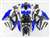 Motorcycle Fairings Kit - 2008-2010 Suzuki GSXR 600 750 Black/Blue Accents Fairing | NS60810-5