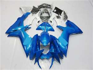 Motorcycle Fairings Kit - 2011-2021 Suzuki GSXR 600 750 Plasma Blue Fairings | NS61117-12