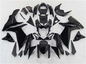 Motorcycle Fairings Kit - 2011-2021 Suzuki GSXR 600 750 Gloss Black Fairings | NS61117-2