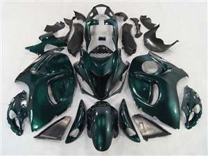 Motorcycle Fairings Kit - 2008-2020 Suzuki GSX1300R Hayabusa Emerald Green Fairings | NSH0817-12