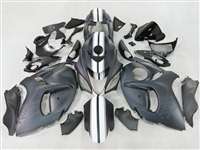 Motorcycle Fairings Kit - 2008-2020 Suzuki GSX1300R Hayabusa Matte and Racing Stripe Fairings | NSH0817-23