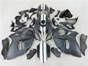 Motorcycle Fairings Kit - 2008-2020 Suzuki GSX1300R Hayabusa Matte and Racing Stripe Fairings | NSH0817-23