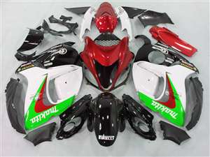 Motorcycle Fairings Kit - 2008-2020 Suzuki GSX1300R Hayabusa Makita Metallic Red Fairings | NSH0817-27