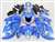 Motorcycle Fairings Kit - 2008-2020 Suzuki GSX1300R Hayabusa Electric Blue Tribal Fairings | NSH0817-41