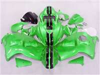 Motorcycle Fairings Kit - 1999-2007 Suzuki GSXR 1300 Hayabusa Candy Green Racing Fairings | NSH9907-110