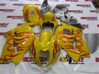 Motorcycle Fairings Kit - 1999-2007 Suzuki GSXR 1300 Hayabusa Burnin' Flame Fairings | NSH9907-120
