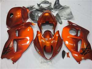 Motorcycle Fairings Kit - 1999-2007 Suzuki GSXR 1300 Hayabusa Candy Orange Fairings | NSH9907-122