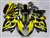 Motorcycle Fairings Kit - 1999-2007 Suzuki GSXR 1300 Hayabusa Yellow Tribal Fairings | NSH9907-20