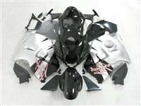 Motorcycle Fairings Kit - Silver/Black 1999-2007 Suzuki GSXR 1300 Hayabusa Motorcycle Fairings | NSH9907-48