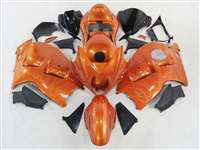 Motorcycle Fairings Kit - 1999-2007 Suzuki GSXR 1300 Hayabusa Sunburst Orange Flames Fairings | NSH9907-71