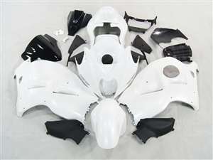 Motorcycle Fairings Kit - 1999-2007 Suzuki GSXR 1300 Hayabusa Solid White Fairings | NSH9907-78