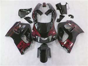 Motorcycle Fairings Kit - Airbrush Red 1996-2000 Suzuki GSXR 600 750 SRAD Motorcycle Fairings | NSS9600-12