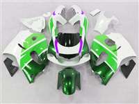 Motorcycle Fairings Kit - 1996-2000 Suzuki GSXR 600 750 SRAD Green/White Fairings | NSS9600-20