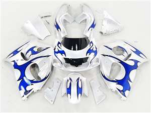 Motorcycle Fairings Kit - 1996-2000 Suzuki GSXR 600 750 SRAD Blue Tribal Fairings | NSS9600-21