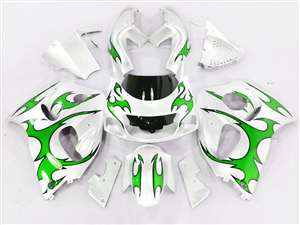 Motorcycle Fairings Kit - 1996-2000 Suzuki GSXR 600 750 SRAD Green Tribal Fairings | NSS9600-23