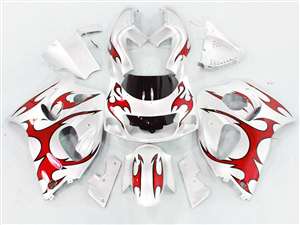 Motorcycle Fairings Kit - Red Tribal 1996-2000 Suzuki GSXR 600 750 SRAD Motorcycle Fairings | NSS9600-25