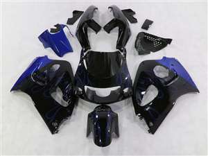 Motorcycle Fairings Kit - 1996-2000 Suzuki GSXR 600 750 SRAD Blue Flame Fairings | NSS9600-3