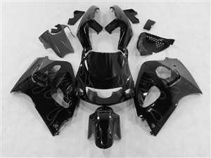 Motorcycle Fairings Kit - 1996-2000 Suzuki GSXR 600 750 SRAD Silver Flame Fairings | NSS9600-4