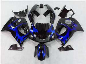 Motorcycle Fairings Kit - Blue Tribal 1996-2000 Suzuki GSXR 600 750 SRAD Motorcycle Fairings | NSS9600-7