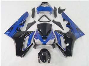 Motorcycle Fairings Kit - 2006-2008 Triumph Daytona 675 Blue/Black Fairings | NT60608-1