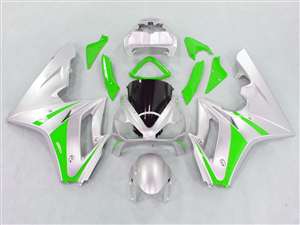 Motorcycle Fairings Kit - 2006-2008 Triumph Daytona 675 Silver/Green Fairings | NT60608-10