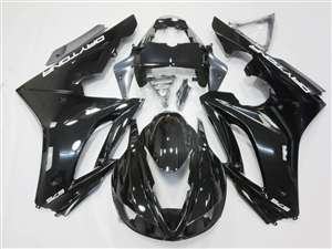 Motorcycle Fairings Kit - 2009-2012 Triumph Daytona 675 Gloss Black Fairings | NT60912-3