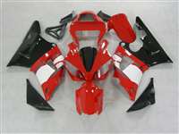 Motorcycle Fairings Kit - 2000-2001 Yamaha YZF R1 Red/White OEM Style Fairings | NY10001-16