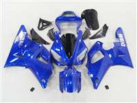 Motorcycle Fairings Kit - 2000-2001 Yamaha YZF R1 Ghost Flame Blue Fairings | NY10001-18