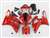 Motorcycle Fairings Kit - 2000-2001 Yamaha YZF R1 Red Ghosted Flame Fairings | NY10001-22