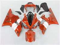 Motorcycle Fairings Kit - 2000-2001 Yamaha YZF R1 Burnt Orange Metallic Fairings | NY10001-25