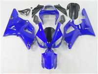 Motorcycle Fairings Kit - 2000-2001 Yamaha YZF R1 Solid Blue Fairings | NY10001-3