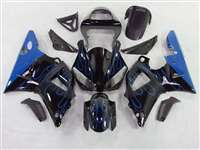 Motorcycle Fairings Kit - 2000-2001 Yamaha YZF R1 Blue Flames Fairings | NY10001-31