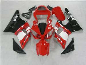 Motorcycle Fairings Kit - 2000-2001 Yamaha YZF R1 Red/White OEM Style Fairings | NY10001-8