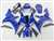 Motorcycle Fairings Kit - 2002-2003 Yamaha YZF R1 Super Blue Fairings | NY10203-4