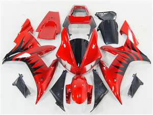 Motorcycle Fairings Kit - 2002-2003 Yamaha YZF R1 Metallic Blast Red Fairings | NY10203-8