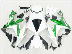 Motorcycle Fairings Kit - 2004-2006 Yamaha YZF R1 Metallic Green/White Fairings | NY10406-31